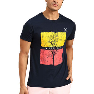 Camiseta Estampada para Hombre de Estilo Único con Tela Suave al Tacto, Diseño de Color Sólido, Transpirable, Ecológica, de Secado Rápido, Informal y Moderna - Product Image 1