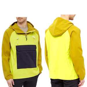 Wholesale Rate Professional Hot Selling Breathable Eco-Friendly <b>Canvas</b> Stand Collar Front Logo <b>Men</b> Windbreaker <b>Jacket</b> - Product Image 3