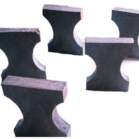 Poignée sculptée en corne noire du Yémen de qualité supérieure, matériau organique, style nautique européen, taille et forme personnalisables