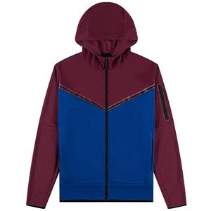 Ensemble de survêtement pour homme décontracté à capuche élégant et tendance, en polaire surdimensionné, respirant, polyester/nylon/coton, jogging lourd en deux pièces - Product Image 2