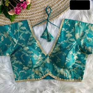 Heavy Embroidery Work Free Size Blouse Collections for Wedding and Festival Wear Blouse for Saree and Lehenga Choli Low Price - Product Image 2