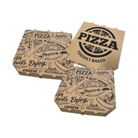 Vente en gros de boîtes d'imprimante à passage unique Boîte à pizza hexagonale écologique de 50cm * 50cm avec votre propre logo