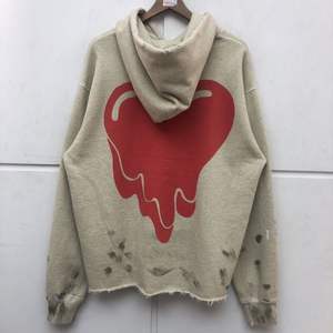 Sudaderas personalizadas desgastadas para hombre, Jersey de algodón de gran tamaño, Vintage, con lavado de piedra y ácido - Product Image 3