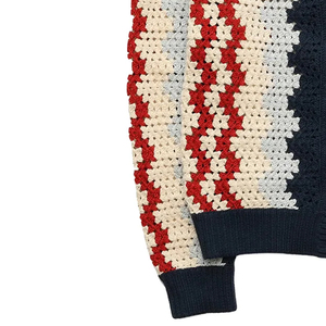 Cárdigan de Invierno Tejido a Máquina, Grueso, Talla Grande, Diseño Elegante, con Logotipo Bordado, Letra Griega, para Hermandades, Fraternidades, Universitarios, con Botones - Product Image 2