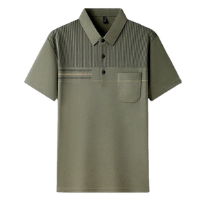 Polo en blanco para hombre, camiseta de manga corta con cuello informal, camiseta negra lisa, ropa de verano para hombre, Camisas Polo - Product Image 1