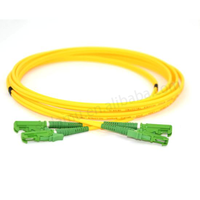 Kabel Patch Fiber DAMU E2000 2.0mm Singlemode 9/125 Simplex PVC OFNR LSZH Material, Keamanan dan Daya Tinggi