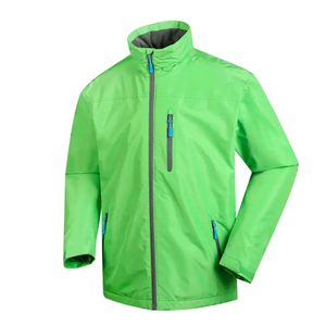 Chaqueta Impermeable Personalizada de Nailon Softshell para Hombre, con Ribete Reflectante, Cierre de Cremallera Vintage, Ligera, Unisex, Cortavientos - Product Image 1