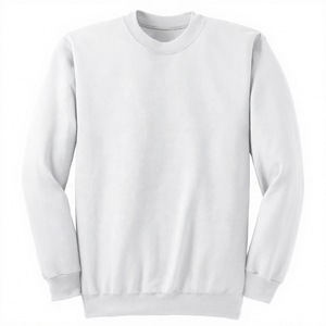 เสื้อสเวตเชิ้ตคอกลมผู้ชาย ทรงปกติ สีพื้น ผ้าฝ้าย 100% เฟรนช์เทอร์รี่ สวมใส่สบายๆ สำหรับฤดูใบไม้ร่วง - Product Image 1