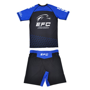 Ensemble Rashguard et Short de Combat à Manches Courtes Imprimé par Sublimation Personnalisé pour le Jiu Jitsu, le Grappling et les Sports de Combat OEM/ODM - Product Image 2