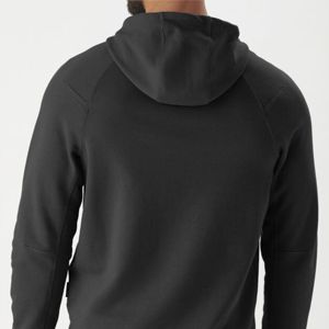 Sweat-shirt à capuche décontracté pour homme, tendance hiver |   Sweat à capuche en polaire polyester/coton brodé, coupe classique - Product Image 5