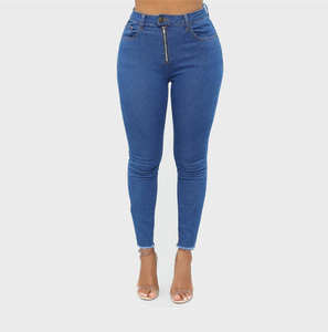 Jeans skinny taille haute pour femmes, pantalon en denim qui relève les fesses, pantalon slim évasé, vente chaude - Product Image 4