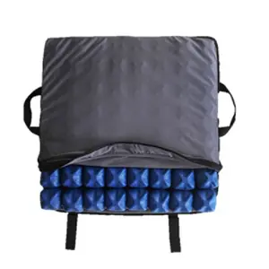 Standard High Profile Air Inflatable Rubber Wheelchair Seat Cushion for Long Sitting Back and Tailbone Pain Relief