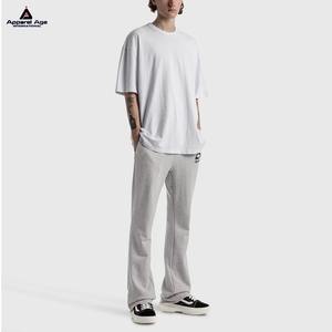 กางเกงวอร์มลำลองของผู้ชาย2025กางเกงปลายบานผ้าฝ้าย100% พิมพ์ลายหน้าจอเชือกน้ำหนักเบาระบายอากาศได้นุ่มผ่อนคลาย - Product Image 1