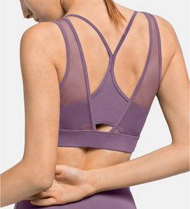 Custom Logo Women Comfortable <b>Yoga</b> <b>Top</b> Sports Bra Fitness Activewear Gym Bra Sexy Sports Gym Fitness Wear - Product Image 2