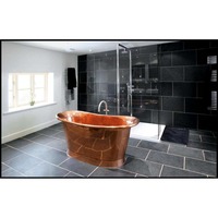 Baignoire ovale en cuivre MADIHA ART CRAFTS, best-seller, design écologique, solution d'intérieur de salle de bain classique et moderne disponible