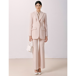 Trajes y chaquetas de estilo femenino para mujer, chaqueta con muescas Darragh de un solo pecho, ropa de mujer ecológica Whiteant Vietnam - Product Image 1