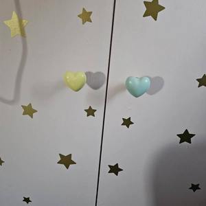 Heart Shape Knob for Cabinets Drawers and Doors Cute Decorative Handle for Home Decor <b>Kids</b> Room Furniture and Interior Styling - Product Image 1