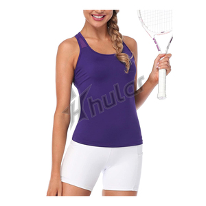 Women's Casual Sleeveless Tank Top Loose Fit Breathable Gym <b>Vest</b> with Embroidery Knitted Mesh Workout Tank Tops for Travel - Product Image 4