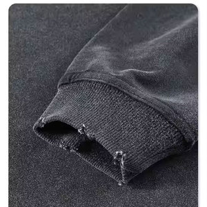 Jersey de lavado ácido para hombre, sudadera con cuello redondo, logotipo personalizado de calidad superior, bordado, transpirable, estilo de moda para invierno - Product Image 6