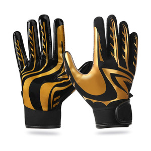 Gants de football personnalisés antidérapants en Spandex/Polyester - Haute qualité, créez vos propres gants de football américain sur mesure - Product Image 1