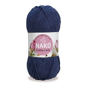 Nako Cotton Lux 97574-Navy Blue <b>Blended</b> <b>Yarn</b> Product - Product Image 1