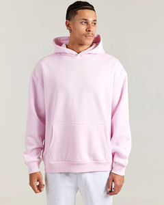 Sudadera con capucha de hombre rosa de algodón 100% de alta calidad hecha a medida con serigrafía 450GSM Streetwear Pullover Sudadera con capucha de alta calidad para hombre - Product Image 5