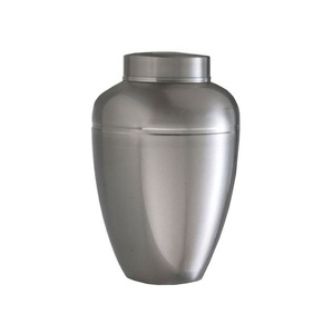 Urne adulte de crémation en métal avec urne adulte de crémation moderne bon marché de finition antique en laiton pour les cendres humaines - Product Image 4