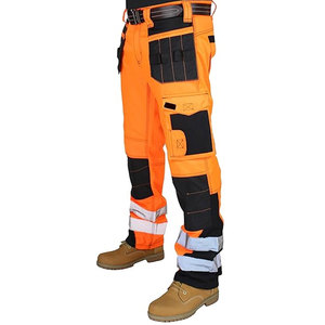 Pantalons de travail de sécurité réfléchissants haute visibilité pour hommes Pantalons cargo de qualité supérieure pour les travaux industriels - Product Image 3