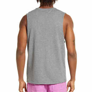 Débardeur sans manches avec impression de logo personnalisé, vêtements de fitness et de gym pour hommes, meilleure conception, top vente de débardeurs de haute qualité pour hommes - Product Image 2