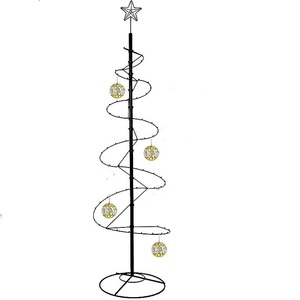 Fuente de Navidad de alambre de Metal resistente con acabado de níquel OCASIÓN DE Navidad hogar Interior Exterior decorativo elegante - Product Image 1