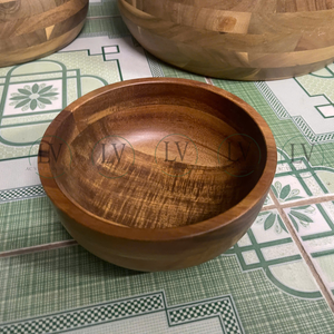 Utensilios de Cocina Vietnamitas al por Mayor, Tazones de Madera para Servir, Platos de Madera para Restaurantes, Vajilla Rústica para Fiestas, Listos para Enviar - Product Image 3