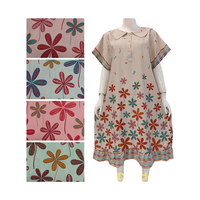 Vestido Daster con estampado floral con manga corta Diseño lindo y elegante Ropa de dormir de mujer para Dailu Home Wear