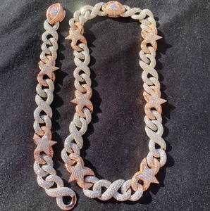 จี้เพชรโมอิสซาไนต์ VVS เงินแท้ 925 ขนาด 16 มม. ความยาว 22 นิ้ว ชุบทองคำขาว 14K สไตล์ฮิปฮอป ทรงเจ้าหญิง พร้อมอุปกรณ์ทดสอบ - Product Image 2