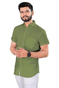 Vente en gros Chemise à manches longues en satin menthe pour hommes, vêtement de travail professionnel sans repassage, anti-rides, respirant et décontracté avec col - Product Image 3