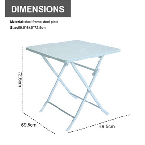 Outdoor Coffee <strong>Sets</strong> Foldable Steel Plate Table and Foldable Chair Camping Patio Dinning Steel Garden <strong>Bistro</strong> Chair <strong>3</strong> <strong>Piece</strong> <strong>Sets</strong> - Product Image 6