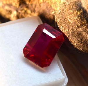 พลอยทับทิมทรงวงรีคริสตัลจาก100% อัญมณีเจียระไนแบบเหลี่ยมเพชรพลอยอัญมณีอัญมณีอัญมณีทรงหลวมขนาดฟรีไซส์100ชิ้น - Product Image 6