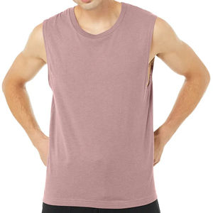 OEM Hauts sans manches pour hommes pour le fitness Vêtements d'entraînement tricotés à séchage rapide Singlets Vêtements de sport respirants personnalisés pour la course - Product Image 1