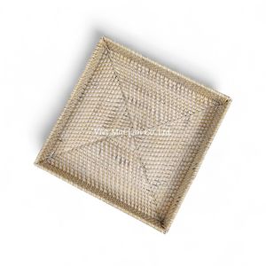Sustainable Bohemian Style Rattan Tray Handmade with Flexible Design From Natural Materials for Home Serving Use - Product Image 1