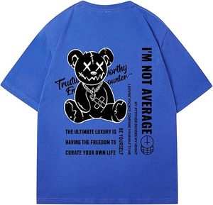 Camiseta extragrande de peso pesado personalizada para hombre, diseño de patrón de letras con serigrafía de algodón pesado 100% - Product Image 1