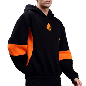 Sweat-shirts unis épais en molleton de coton surdimensionné personnalisés, poids lourd 350 400 480 Gsm, prix bas - Product Image 2