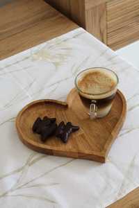 Plateau de service en bois de chêne avec coins arrondis, Assiette en bois, Planche de service Accessoires d'espace de travail faits à la main | Affiné | - Product Image 4