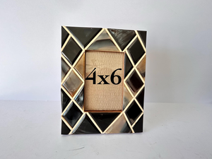 Cadre photo artisanal en corne de buffle naturelle Décoration rustique pour la maison - Product Image 5