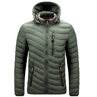 Veste d'hiver matelassée respirante en nylon/polyester pour homme, personnalisable en usine (OEM), style décontracté, vêtement chaud et tendance, vente chaude