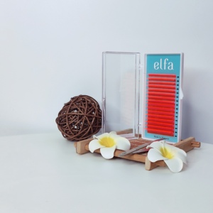 Alta calidad neón Rosa 0,10mm hecho a mano Natural suave ELFA marca HY LON FIBER extensiones de pestañas de Vietnam - Product Image 3