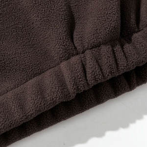 Sudadera de algodón pesado de alta calidad con media cremallera, jersey de gran tamaño, sudadera en blanco con logotipo personalizado Unisex para hombres - Product Image 5