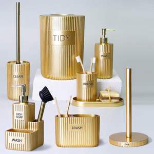 Ensemble de salle de bain en métal industriel, style loft, accessoires de maison, organisation de la salle de bain, porte-serviettes, porte-savon, porte-brosse à dents, rangement - Product Image 5