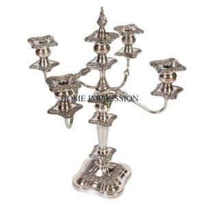 New Round Clear <b>Glass</b> Table Top Candle <b>Holders</b> With Aluminum Gold Polished <b>Stand</b> Prime New Arrival Trending Candle <b>Holders</b> - Product Image 6