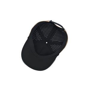 Casquette de golf légère et imperméable, structurée, avec détail en corde, trous découpés au laser, logo brodé 3D personnalisé pour golfeurs actifs - Product Image 5