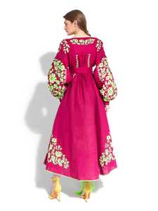 Vestido de fiesta de manga larga con cinturón bordado, bohemio, para mujer, 2022 - Product Image 2