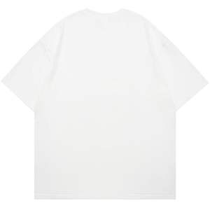 T-shirt en tricot surdimensionné personnalisé 100% coton lourd 240 GSM Col rond Épaules tombantes Écologique Respirant Streetwear Faible MOQ - Product Image 3